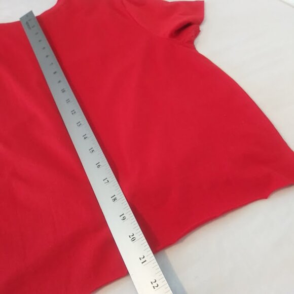 Vibe N' women's size L red and black Como La Flor embroidered top - Picture 9 of 12